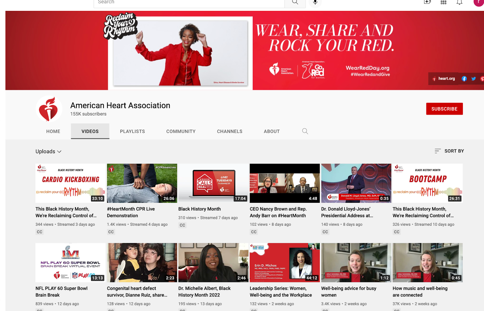 Content Marketing Strategy example of American Heart Association - Crimson Park Digital