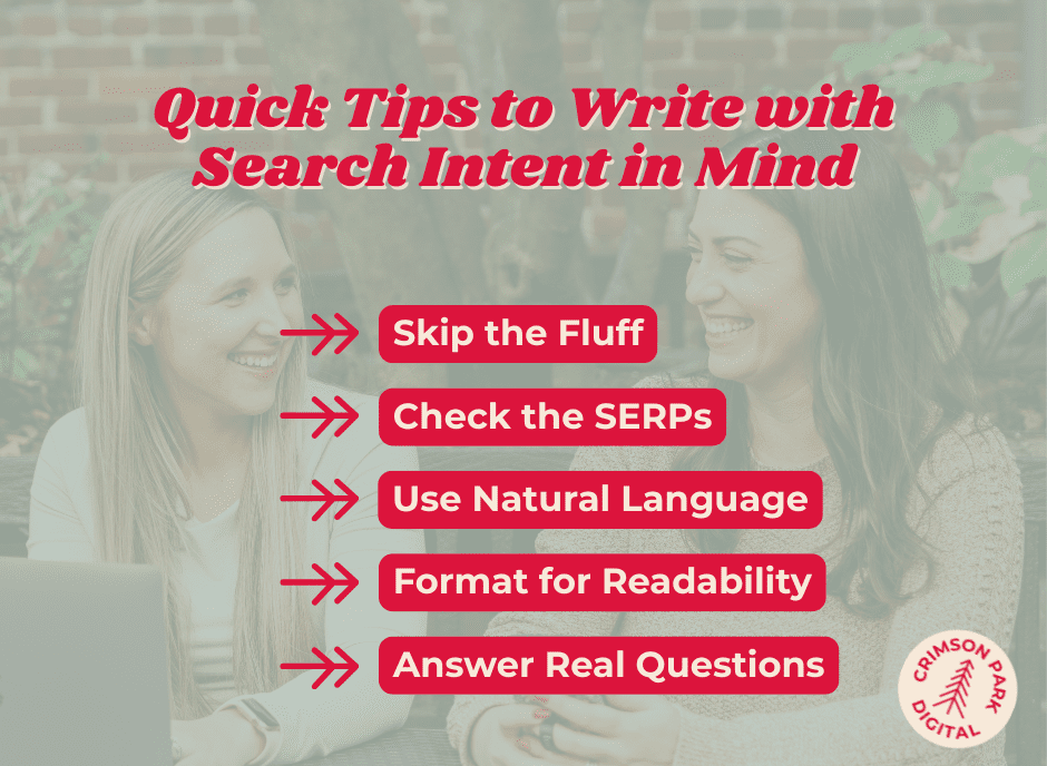 Quick Tips to Write with Search Intent in Mind