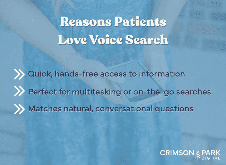Reasons Patients Love Voice Search